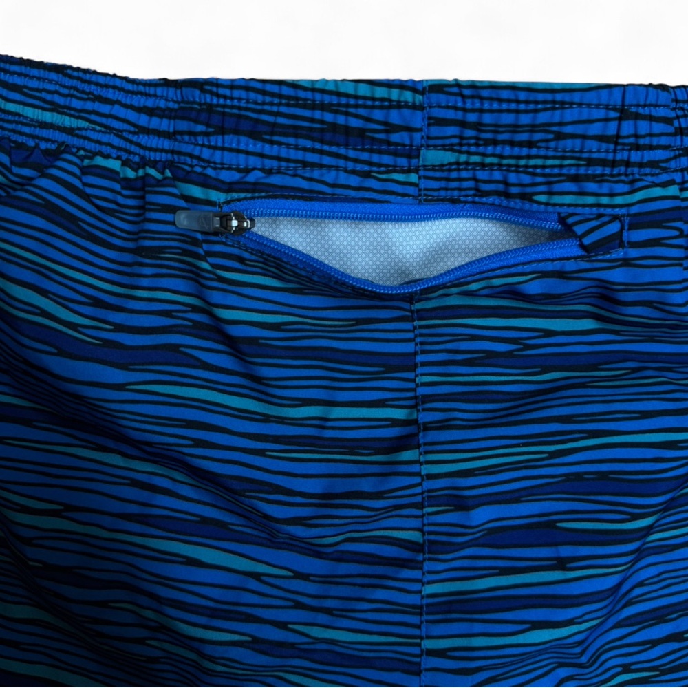 Nike Dri-FIT Rival 3" Printed Running Shorts Blue Wave Pattern Small 723944-435 - Picture 7 of 9